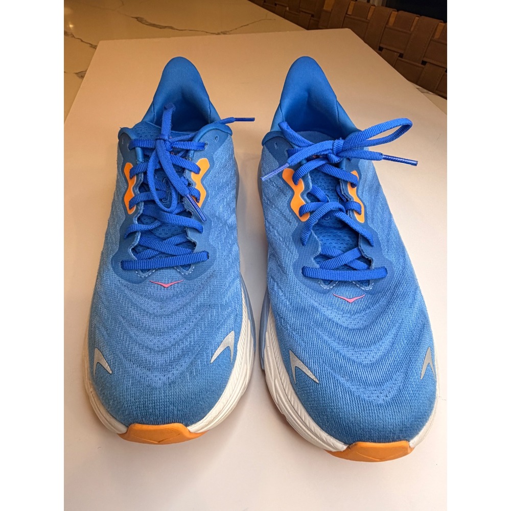 Hoka Arahi 6 Blue Coral Peach Running Shoes Womens 10 1123195-AACS